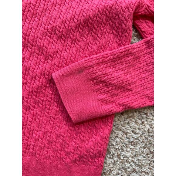 Talbots Cardigan sweater, XL, 100% PIMA Cotton, long sleeves, SOFT!! Cable Knit - Picture 6 of 7